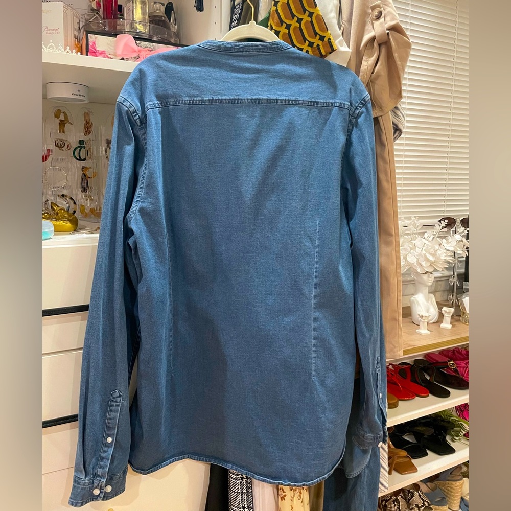 Asos Men’s Solid Denim Button Down - image 4